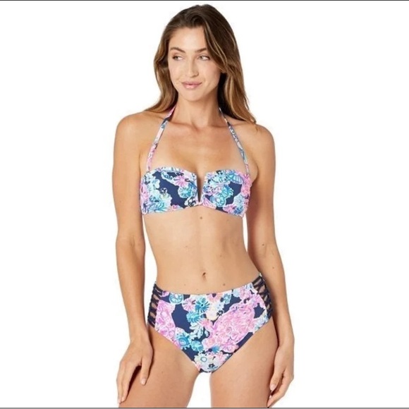 Lilly Pulitzer NIALL BIKINI TOP in Size 0 - Picture 2 of 13